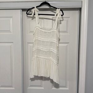 White Lace Mini Dress